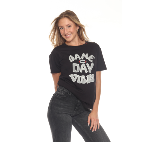 Game Day Tee/ Black Silver