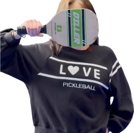 Love Pickleball Sweatshirt / black