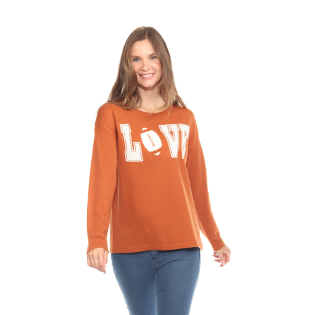 Love Football Sweater/Orange