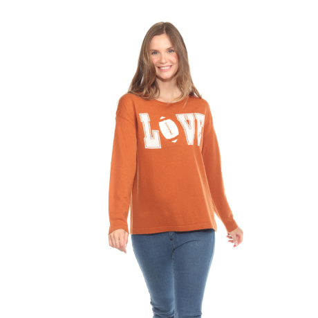 Love Football Sweater/Orange