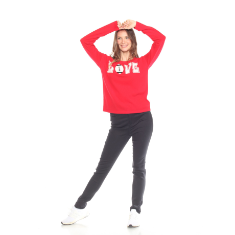 Love Football Sweater/ Red White